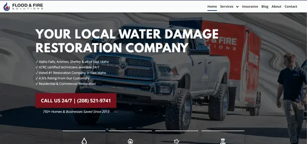 flood and fire solutions site